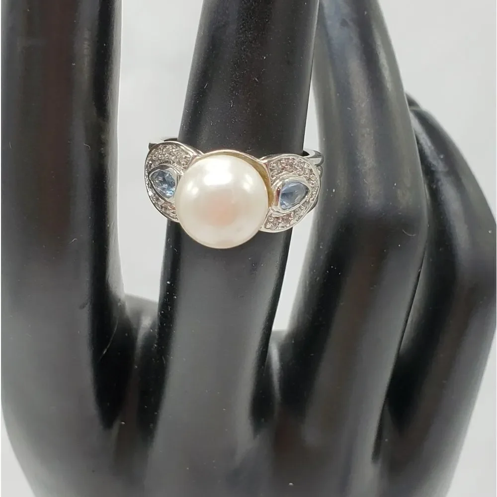💜Premier Faux Pearl Ring Adjustable Size 7